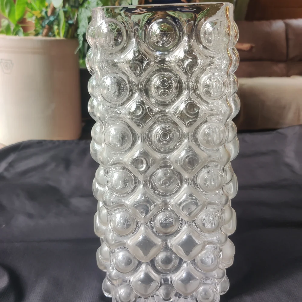 MCM Bubble Art Glass Vase 12